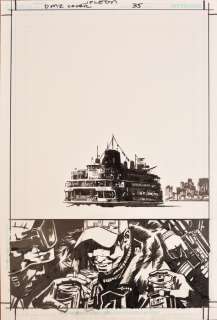 Leon John Paul | DMZ - Couverture originale du Comics "DMZ", Issue 35, 1 of 2, "The Island" - (2008) | Catawiki