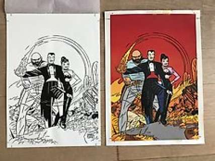 Daniel Torres | Torres, Daniel - Original cover + gray test in color with photolith - Opium NÂº1 - (1989) | Catawiki