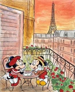Tony Fernandez - Disney Artist | Mickey & Minnie: Love In Paris - Original Painting - Tony Fernandez | Catawiki