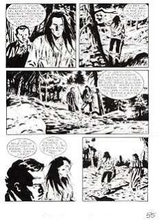 Giuseppe Barbati - Magico Vento n. 18 - Barbati - 4x Tavole Originali "l‘ombra del guerriero" - Page volante - Exemplaire unique - (1998)