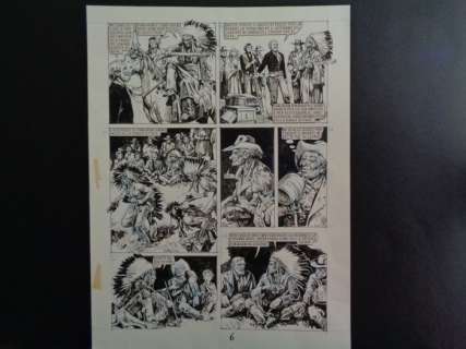 Paolo Eleuteri-Serpieri | P. E. Serpieri - tavola originale "La vendetta di Paw Hakw" x Lanciostory - Page volante - (1976) | Catawiki