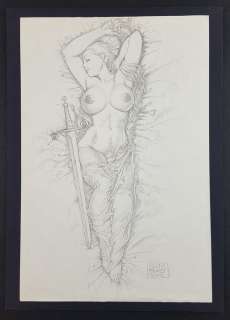 Luigi Di Giammarino | Luigi Di Giammarino - Illustrazione Originale "Shiny Beast" - Firmata - Page volante - Exemplaire unique - (2002) | Catawiki