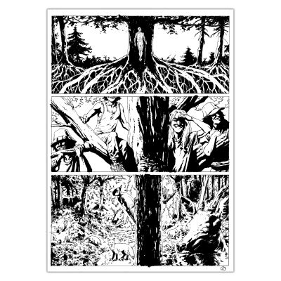 Jérémie Gasparutto | Le chemin derrière la maison - Planche originale 60 | Achetez de l’Art