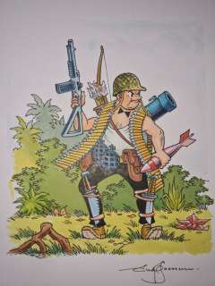 Goossens, Eugeen | Suske en Wiske - Dessin original aquarelle - Lambique / Lambik - Page volante | Catawiki