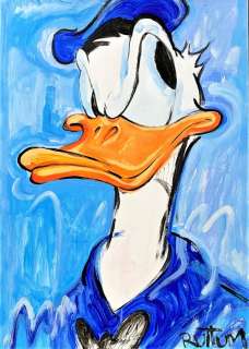 Ruttum, Street Artist | Donald Duck - Street Art Painting - RUTTUM - 70 x 50 cm | Catawiki