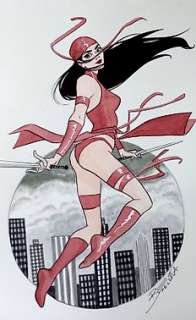 Elisabetta Barletta - Pin Up - E. Barletta - original artwork "Elektra" - Page volante (2021)