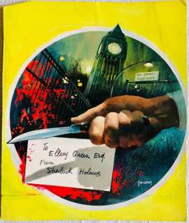 Carlo Jacono | Gialli Mondadori n. 949 - Jacono - original cover "Uno studio in nero" - Exemplaire unique - (1967) | Catawiki