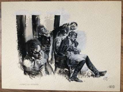 Follet, René | Follet, René - Dessin originale - Guerres de Vendée - (1981) | Catawiki