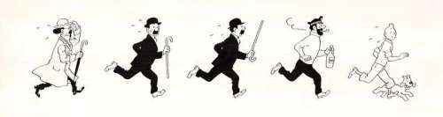 Illustration originale Farandole de personnages | BDEnchères