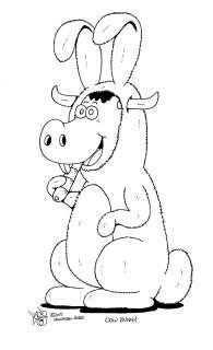 Leigh Rubin | Rubin - COW BUNNY, 2017 NO RESERVE! | Russ Cochran