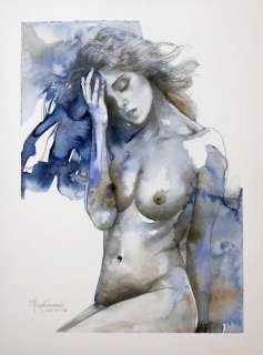 Giovanna Casotto | Giovanna Casotto - Portfolio "Acquarelle" firmato, con acquarello originale - EO - (2021) | Catawiki