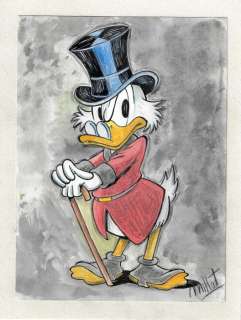Millet | Scrooge McDuck - Millet - Original Drawing - EO | Catawiki