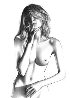 Yaroslav Novoskavskiy | Pin Up - Y. Novostavskiy - Original A3 Oil Artwork Nude Girl Signed - Page volante - Exemplaire unique - (2021) | Catawiki