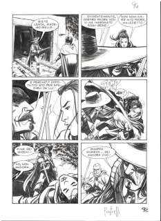 Giorgio Pontrelli | Le Storie n. 13 - 5x G.Pontrelli - Tavola Originale con Shetch "Il Moscettiere di Ferro" - Page volante - EO - (2013) | Catawiki