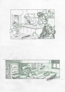 Esteban | Donald Duck - 2 Original Sketchdrawings - Esteban | Catawiki
