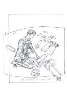 Marco Soldi | Julia n. 143 - M.Soldi - Bozzetto/Sketch Originale Preparatorio "Una storia in frantumi"" - Page volante - EO - (2010) | Catawiki