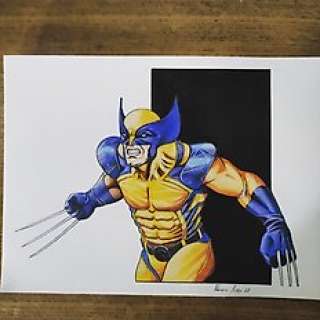 Fabrizio Russo | Wolverine - F. Russo - illustrazione originale - Page volante | Catawiki