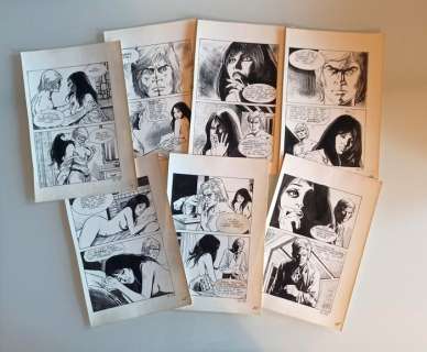 Vicente Segrelles | Oltretomba Incubi Terrificolor 1 - sequenza di tavole originali - Page volante - EO - (1974) | Catawiki