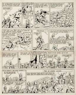 Martin | Alix - Le Sphinx d’Or Encre de Chine pour la planche 20 de l’album. | Millon