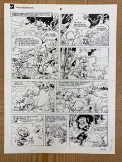 Seron, Pierre | Seron, Pierre - Planche originale - Les Petits Hommes T24 - Le Volcan d’or - (1987) | Catawiki