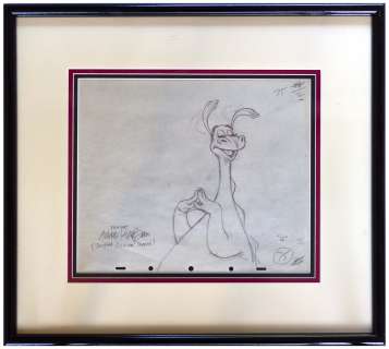 Ward Kimball Signed Drawing of His Creation, the Reluctant Dragon | Nate Sanders
