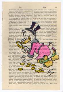 Xavi (Xavier Vives Mateu) | Scrooge McDuck - Dibujo original - Scrooge reading curious - Size: 11 x 16,5 cm. - (2020) | Catawiki