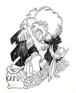 Crisse | Carnaval tropical, illustration Ã  l’encre de … | Millon