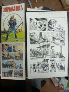 PÁGINA ORIGINAL DE BUFFALO BILL NUM 1 DE VÉRTICE. DIBUJA RAFAEL MENDEZ