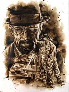Juapi Coffee Artist - Original Coffee Painting - HEISENBERG (Breaking Bad) (2021)