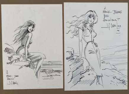 Charles | Charles, Jean-François - 2x Dessin original dédicacé - Fox - (1998) | Catawiki