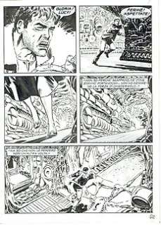 Giovanni Bruzzo - Brad barron - G. Bruzzo - tavola originale "C‘era una volta New York". - Page volante - Exemplaire unique