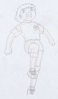 Tsuchida Production | Captain Tsubasa - Original sketch - Tsubasa ÅŒzora Doga - (1983) | Catawiki