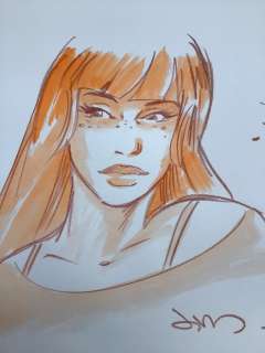 Jim | Jim - Dessin original couleur - Une Nuit Ã  Rome - Marie | Catawiki