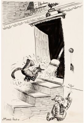 George Herriman | Illustration Archy’s Life Of Mehitabel | Galerie 9ème Art