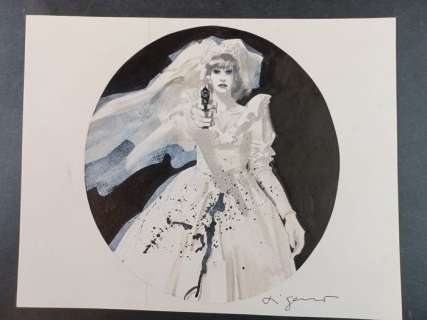 Aldo Di Gennaro | Aldo Di Gennaro - La sposa in nero - Page volante - Exemplaire unique - (2015) | Catawiki