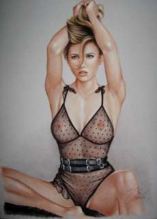 Sly | Sly - Original drawing in colour - Nude woman - Size: 31 x 42 cm. - (2022) | Catawiki