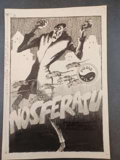 Gianni Grugef | Nosferatu #4 - Gianni Grugef - Una Sinfonia del Terrore - Splash Page - Page volante - Exemplaire unique - (1970) | Catawiki
