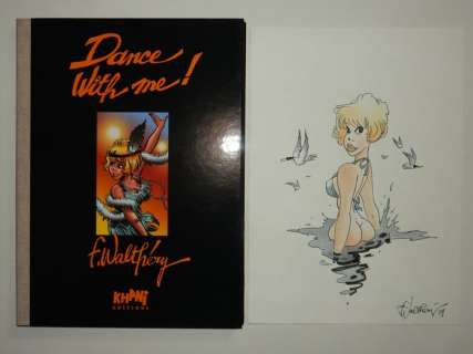 Walthéry, François | Walthéry - Natasja / Natacha - Portfolio Khani - Dance with me ! - Met originele kleurentekening - Cartonné - EO - (2007) | Catawiki