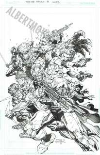 Jim Lee, Scott Williams - suicide squad issue 3 page cover