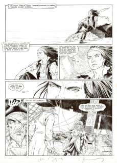 Jérémy | Barracuda, Duel, planche originale à l’encre de chine pour cet album paru en 2012 chez Dargaud. | Septimus