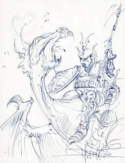 Druillet. Illustration originale Vuzz | BDEnchères