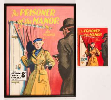 Sexton Blake/The Prisoner of the Manor original cover artwork by Eric Parker… | Comic Book Auctions ltd