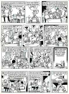 Paul Geerts | Bob et Bobette, Ce cher Barabas, planche originale à l’encre de chine pour cet album paru en 1975 chez Erasme. | Septimus