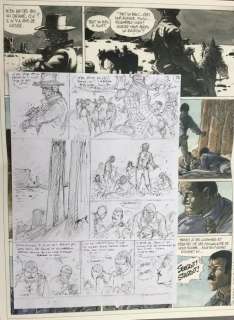 Hermann | Hermann - Planche originale crayonnée - Duke T5 - Un Pistolero tu seras - (2020) | Catawiki