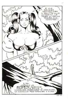 Dino Leonetti E Mario Janni’ | Maghella n. 56 bis - Dino Leonetti 10x Tavola Originale "Lo squartatore nero" - Page volante - Exemplaire unique - (1976) | Catawiki