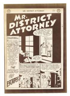 Production Proof from Mr. District Attorney (1948) #9, The King of Escapes | mycomicshop.com