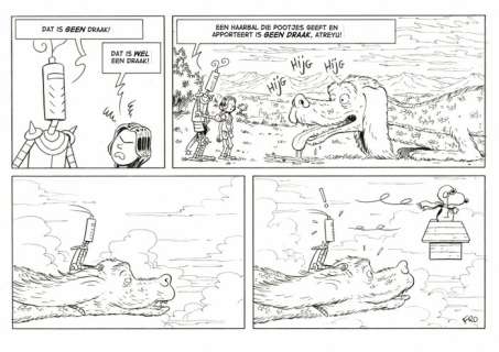 De Decker, Frodo | De Decker, Frodo - Originele, halve pagina - De Ridder - Falkor | Catawiki