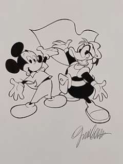 Giorgio Cavazzano | Giorgio Cavazzano - Paperinik e Topolino - Page volante - Exemplaire unique | Catawiki