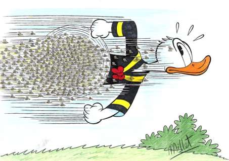 Millet | . Donald Duck - Millet - Original Drawing - EO | Catawiki