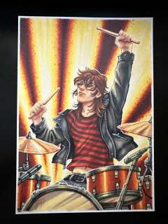 De J.Giner | Dibujo Original de J. Giner, «Rock Hard 1977». Personaje | Yojimbo Cómics